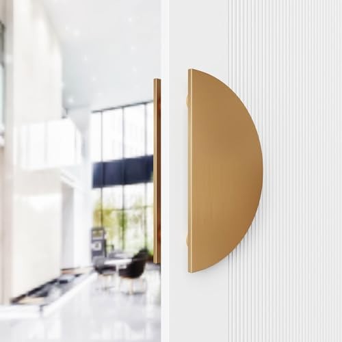 Half-Round Pull Handle, Double-Sided Heavy-Duty Diameter 200mm/7.9in Gold