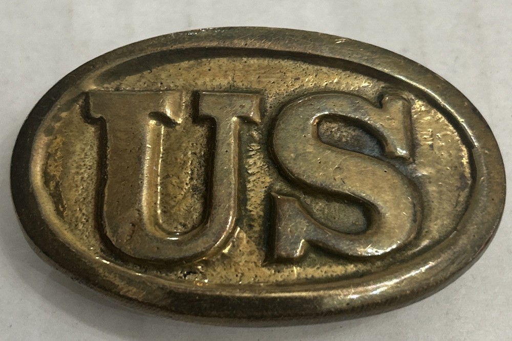 Vintage US Brass Belt Buckle