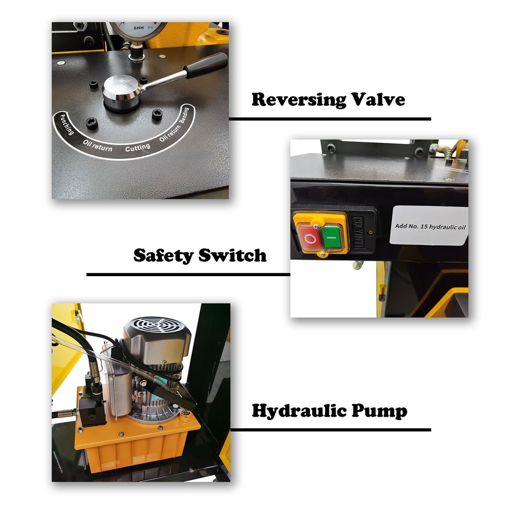 200 Type Electric Multi-Functional 4-in-1 Busbar Processing Machine 750W