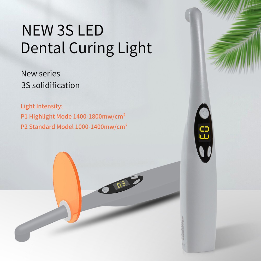 1-10pcs 3 Second Wireless Dental LED Curing Light Lamp Resin Cur Light 5W