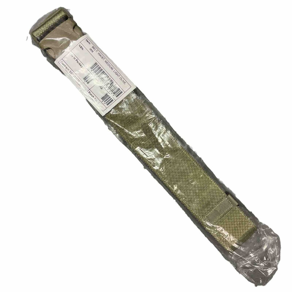 Light Olive PLCE Belt IRR MTP PLCE Webbing Belt With Quick Release Buckle Medium