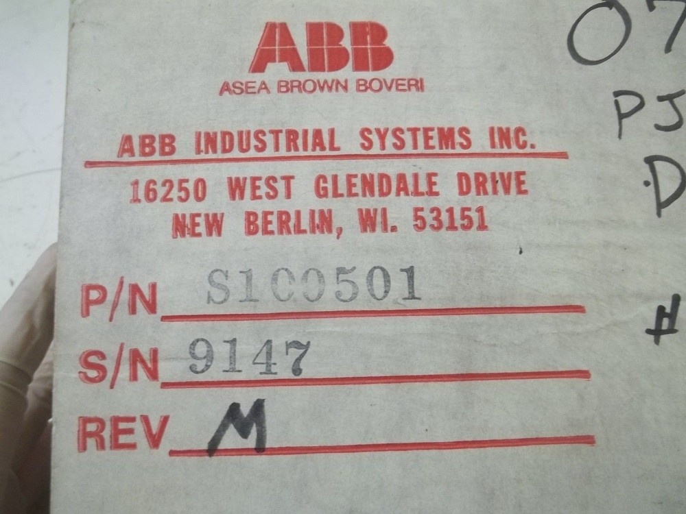ABB S100501 DRIVER MODULE NSMP