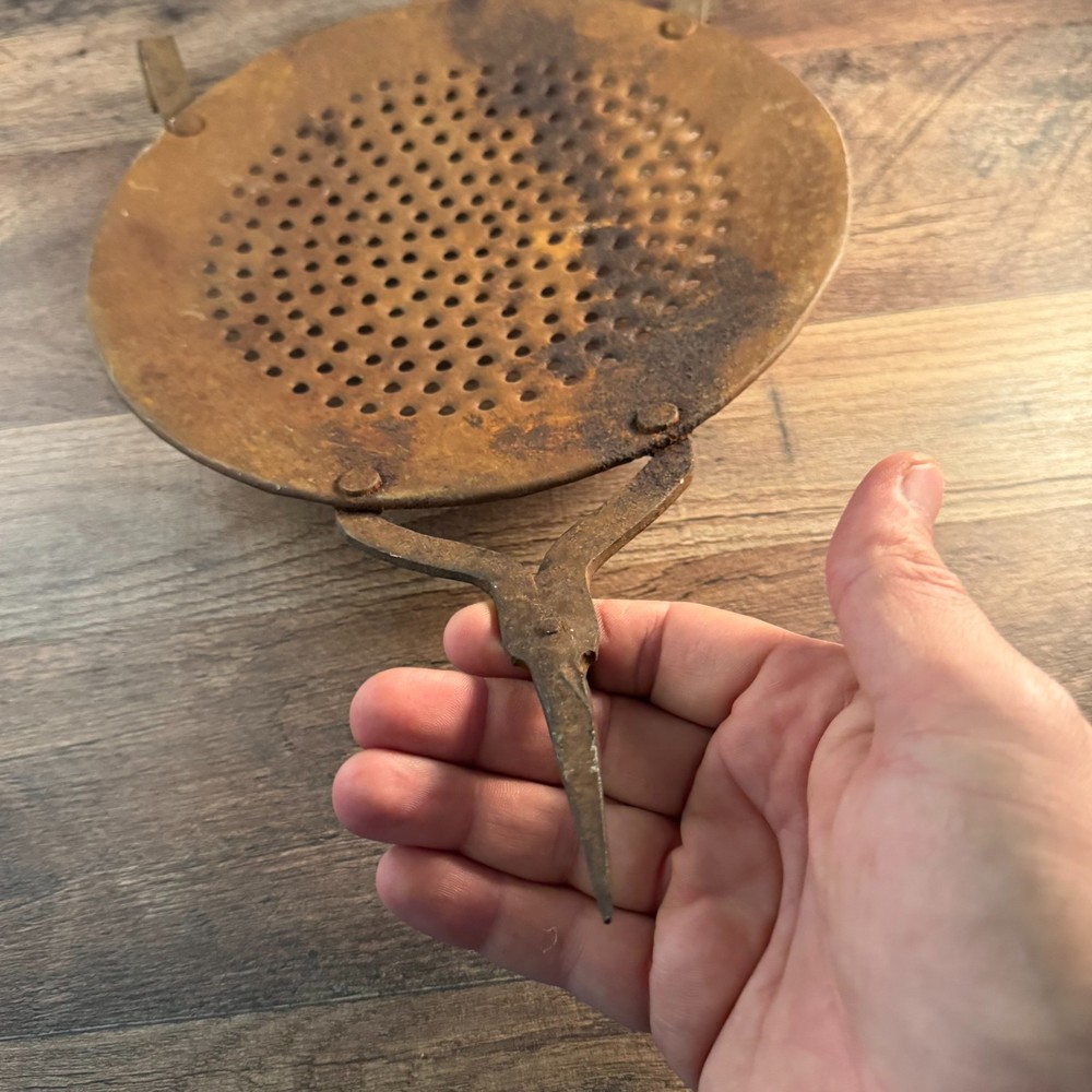Iron Kitchenware Colander Strainer Cooking Server Sifter No handle 14"L 9"Dia