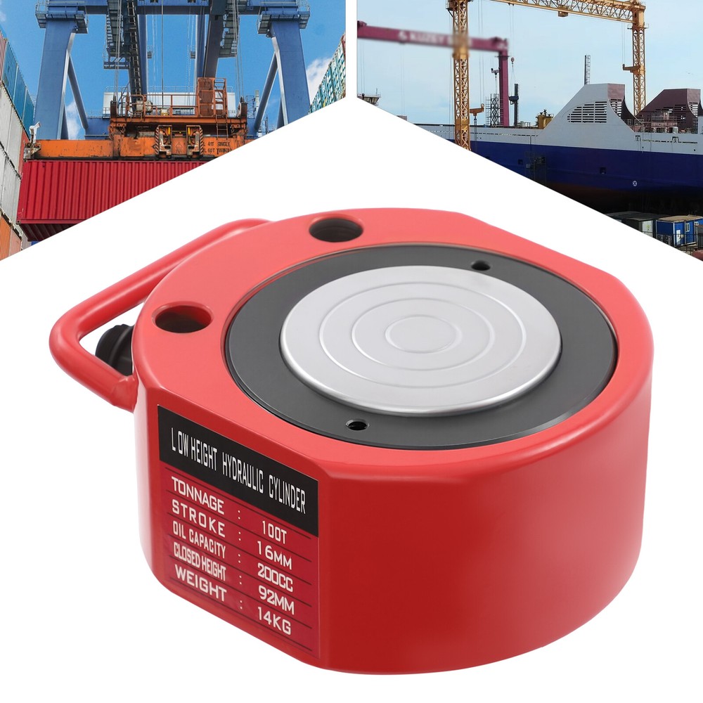 100 Ton Hydraulic Cylinder Flat Jack Ram 16mm Stroke Split Hydraulic Jack 200cc