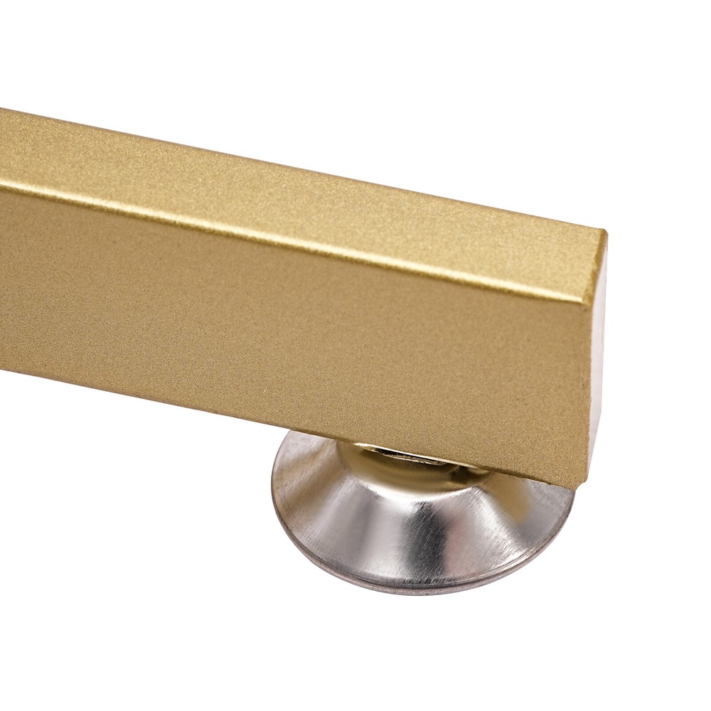 Gold Rotatable Clothing Rack - Adjustable Floor-Standing Garment Display