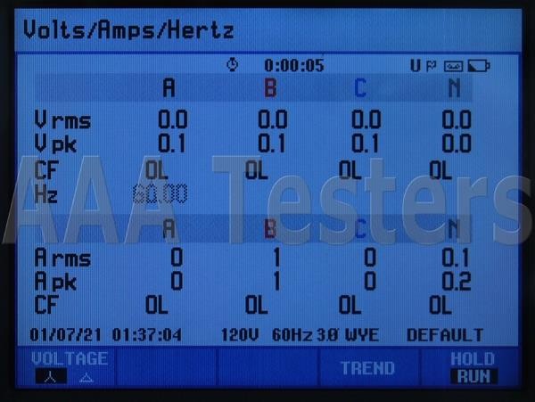 Fluke 434 Three Phase Power Quality Analyzer Meter w/ Interharmonics Memory