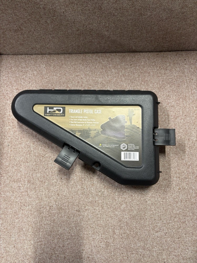 Triangle Hard Pistol Case For Sub Compact Small Frame Foam Lockable New