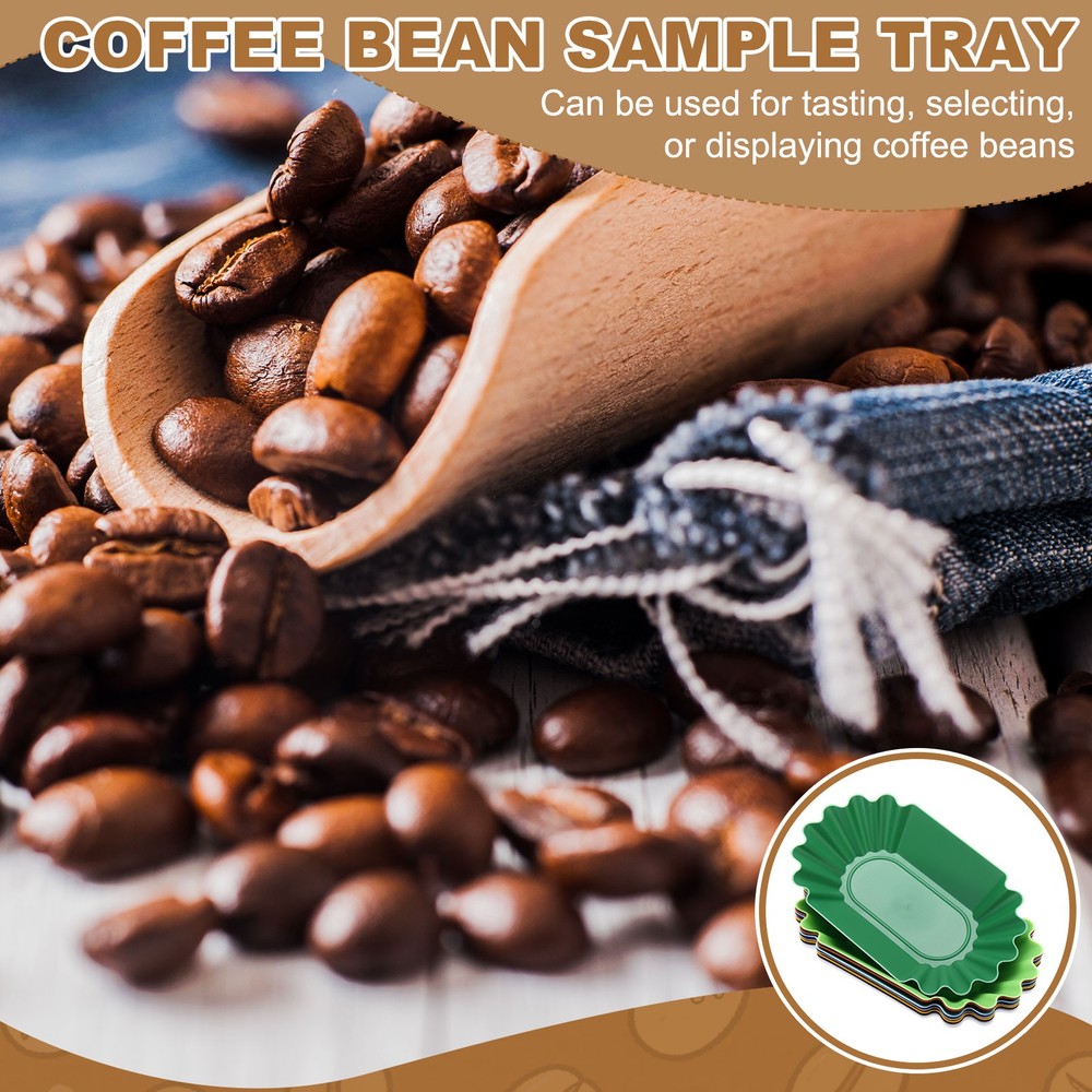 Coffee Beans Sample Tray, 450g Coffee Beans Display Dish, Bright Blue
