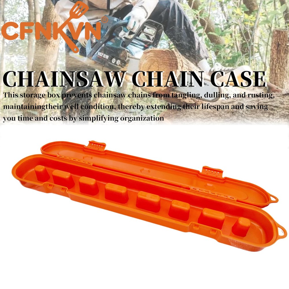 Chainsaw Chain Storage Box, Chainsaw Accessories, Universal Portable Holder C...