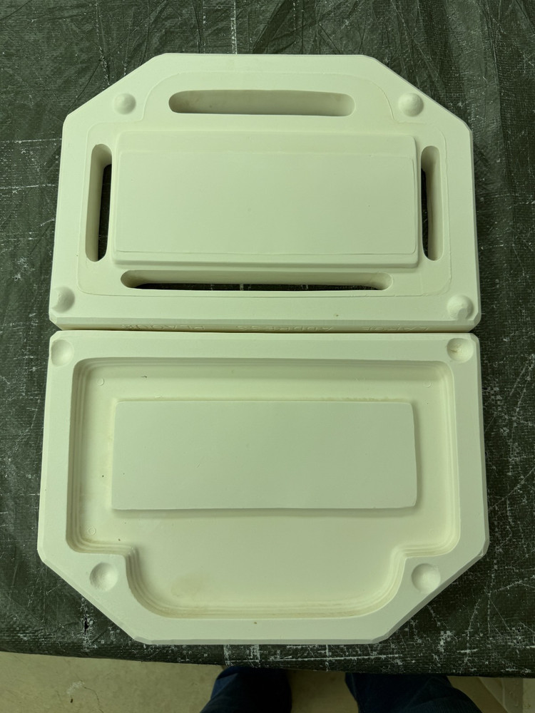 VINTAGE BOOTHE CERAMIC MOLD #1141 LARGE ADDRESS FRAME