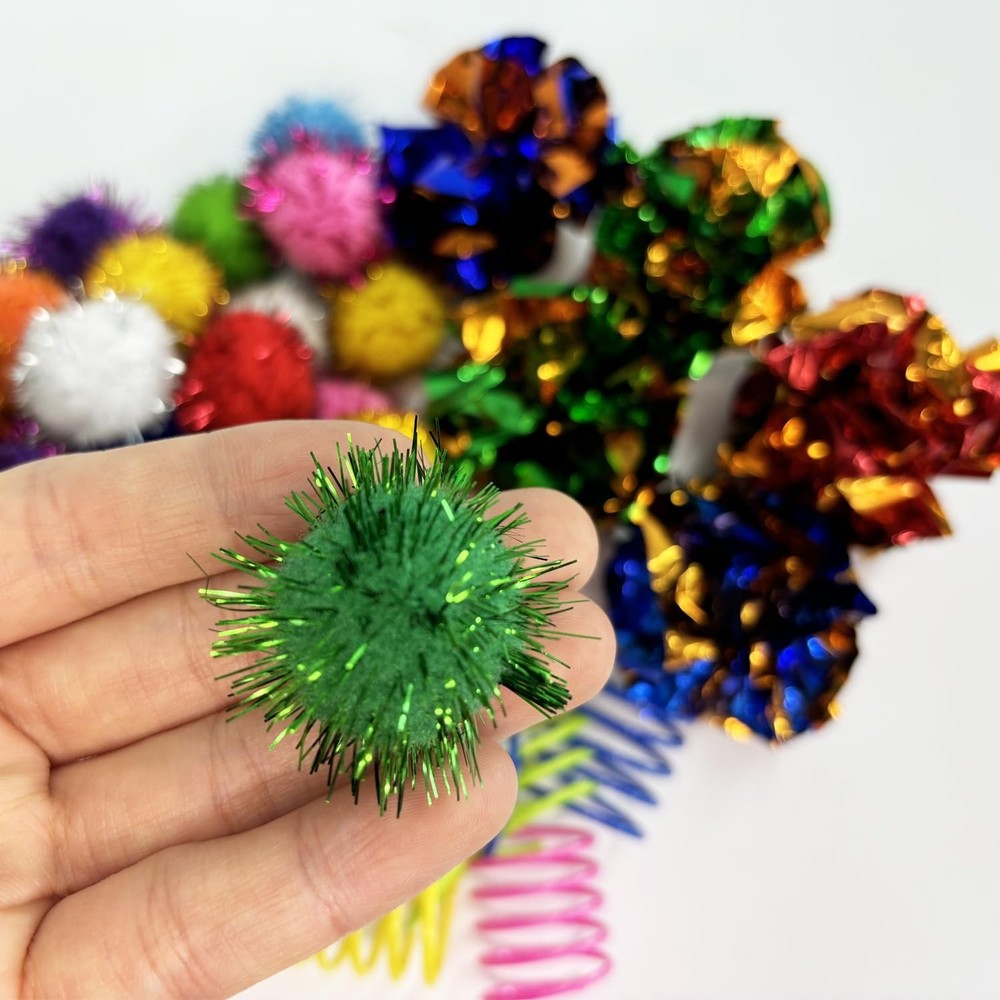 hersmile Cat Toys for Indoor,35 Pack Interactive Toy Multicolor