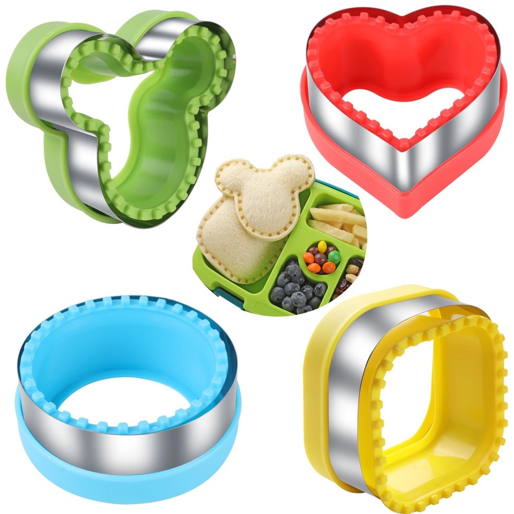 Uncrustable Sandwich Cutter 4 Pieces 4 Inches