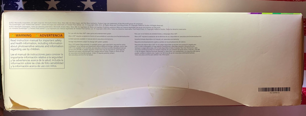 Microsoft Xbox 360 Kinect Sensor Model 1414 + 3 Included Games - Sealed