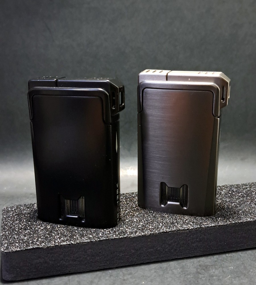 Vertigo Double Agent Cigar Lighter | Custom Engraved | Single Torch & Soft Flame