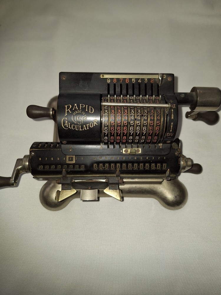 Vintage The Rapid Computer Co Adding Machine, 1800s