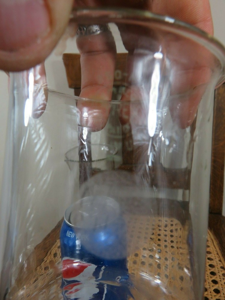 Antique Pyrex Small size beaker Marked with PYREX Corning slight whittled look