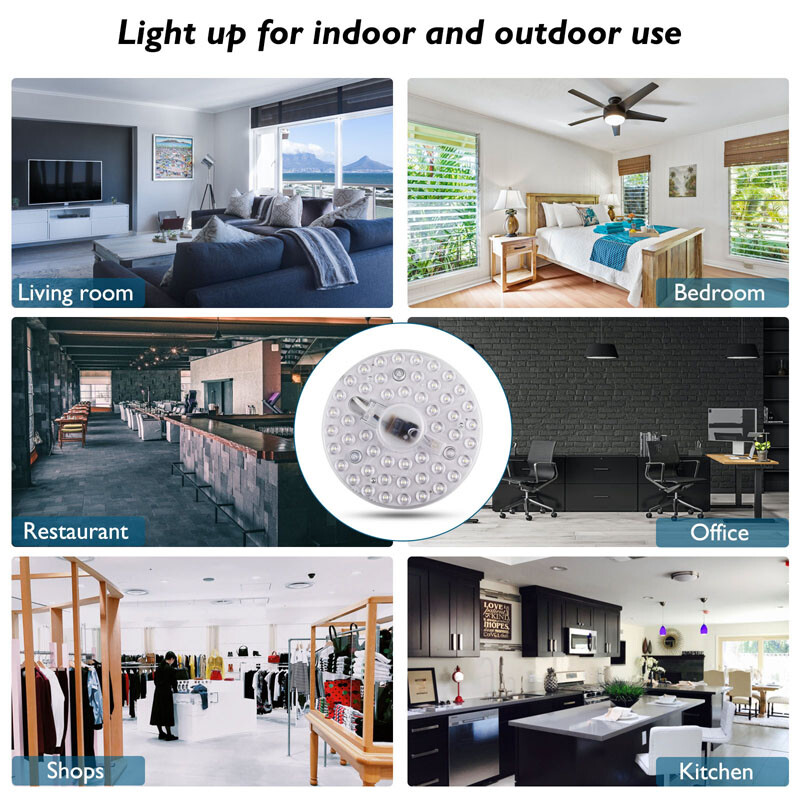 10PCS 24W 6500LM Ceiling LED Light Replacement Engine Retrofit Ceiling Fan Light