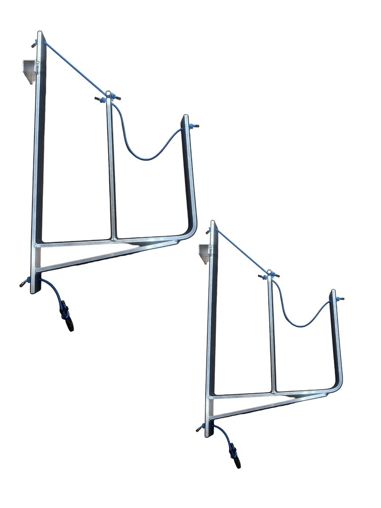 Pontoon Boat Dual Wake/Paddle Board Solution with Storage Rack