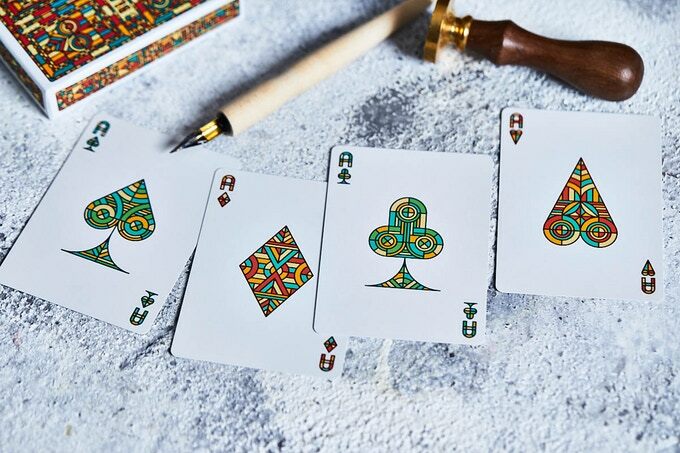 Bloodlines (Ruby & Emerald) Playing Cards - Cartamundi - Riffle Shuffle