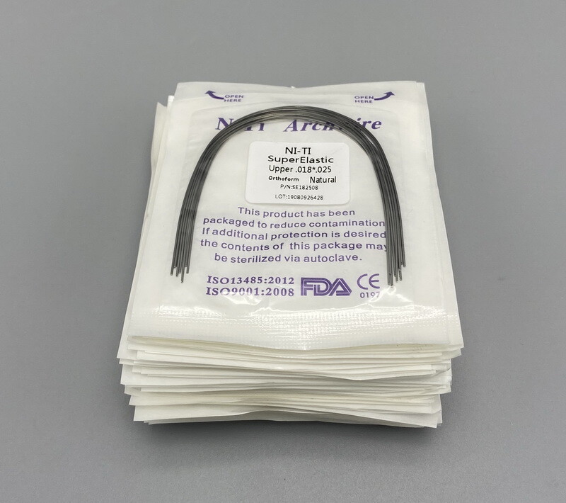 Dental Orthodontic Arch wire Super elastic Ni-Ti Round Rectangular Natural Form