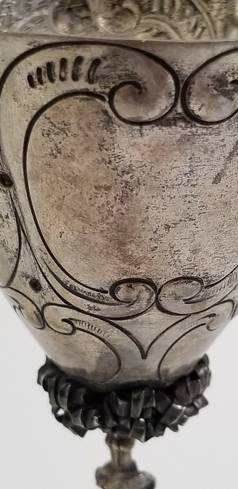 ANTIQUE CONTINENTAL STERLING SILVER WEDDING CUP