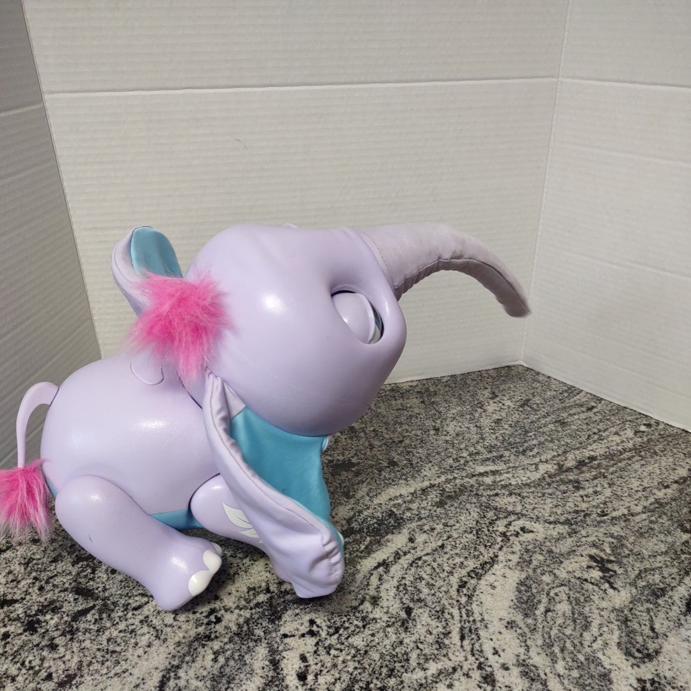 Spin Master Juno My Baby Elephant Sounds Talks burps Interactive Toy Works
