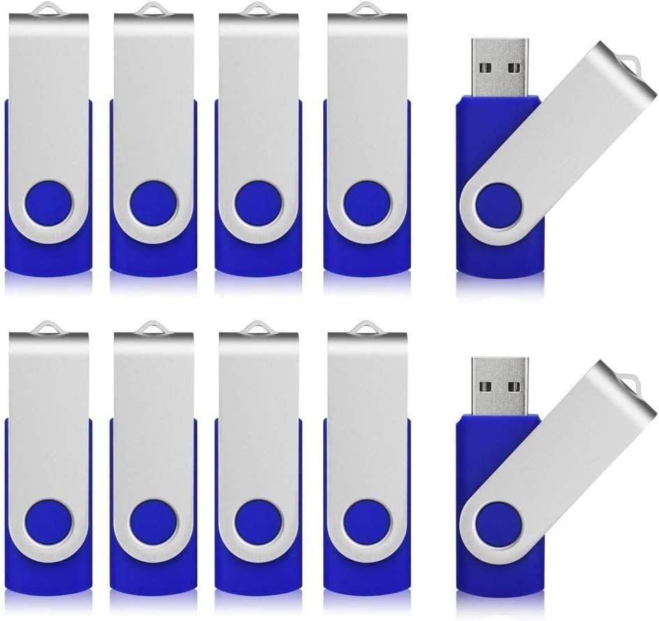 10 Pack 2GB Blue USB Flash Drive Memory Stick