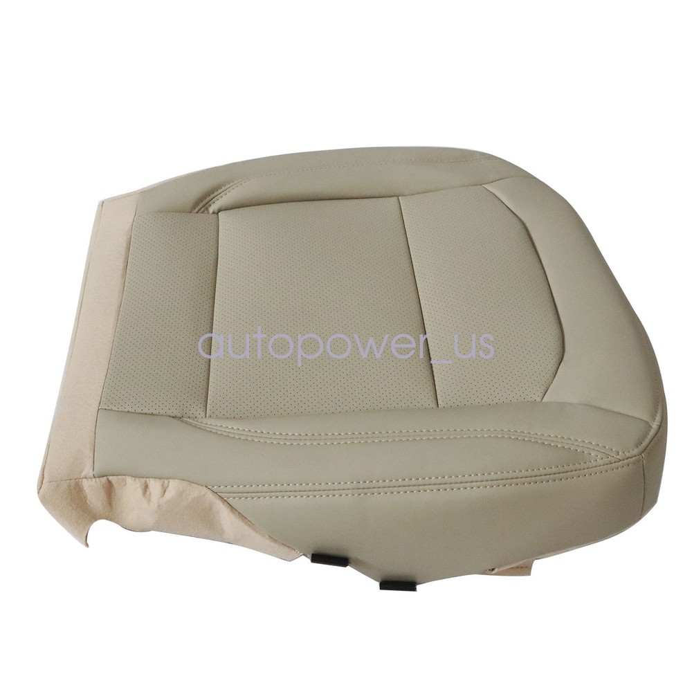 For 2016-2019 Ford Explorer Front Bottom Replacement Perf Leather Seat Cover Tan