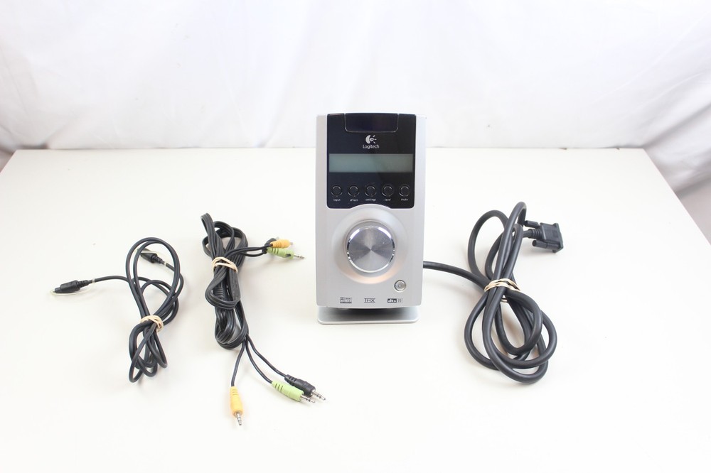 Logitech Z-5500 Computer PC Speaker System Control Unit Pod w/ Cables PID R510