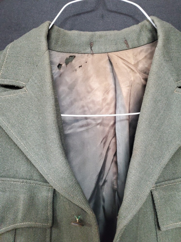 WW2 Military Jacket Green Wool Army