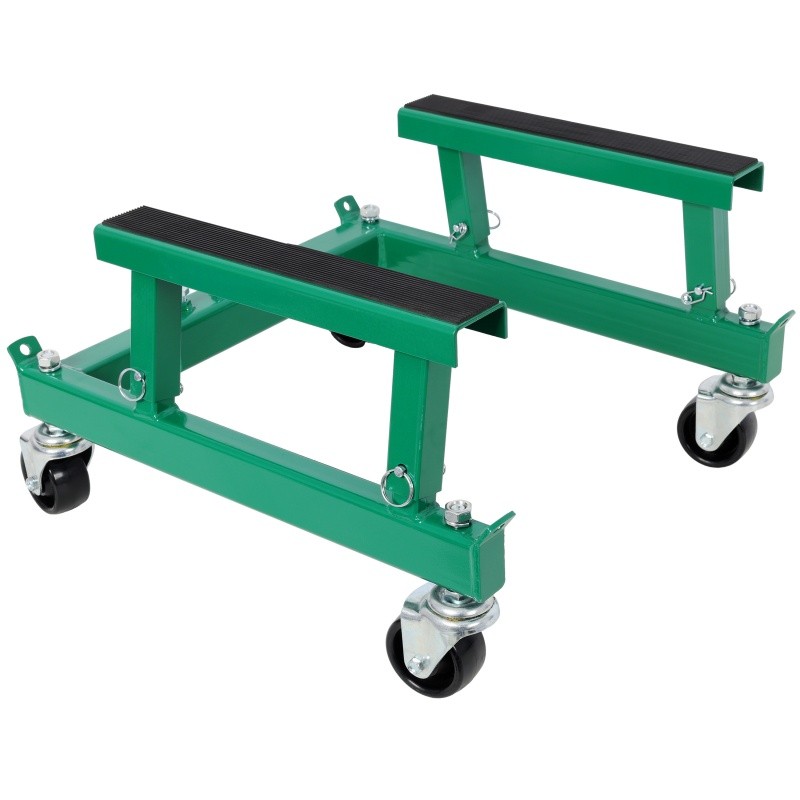 Engineering ATV Motorcycle Engine Cradle Dolly, Frame Racks 1500lbs Green