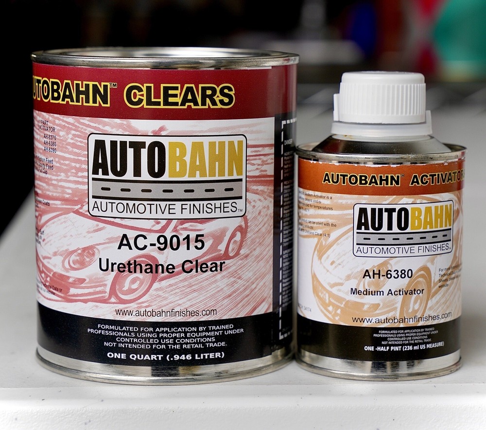 Autobahn AC-9015 Auto Urethane Clear Coat QUART Kit! Medium Hardener Included!