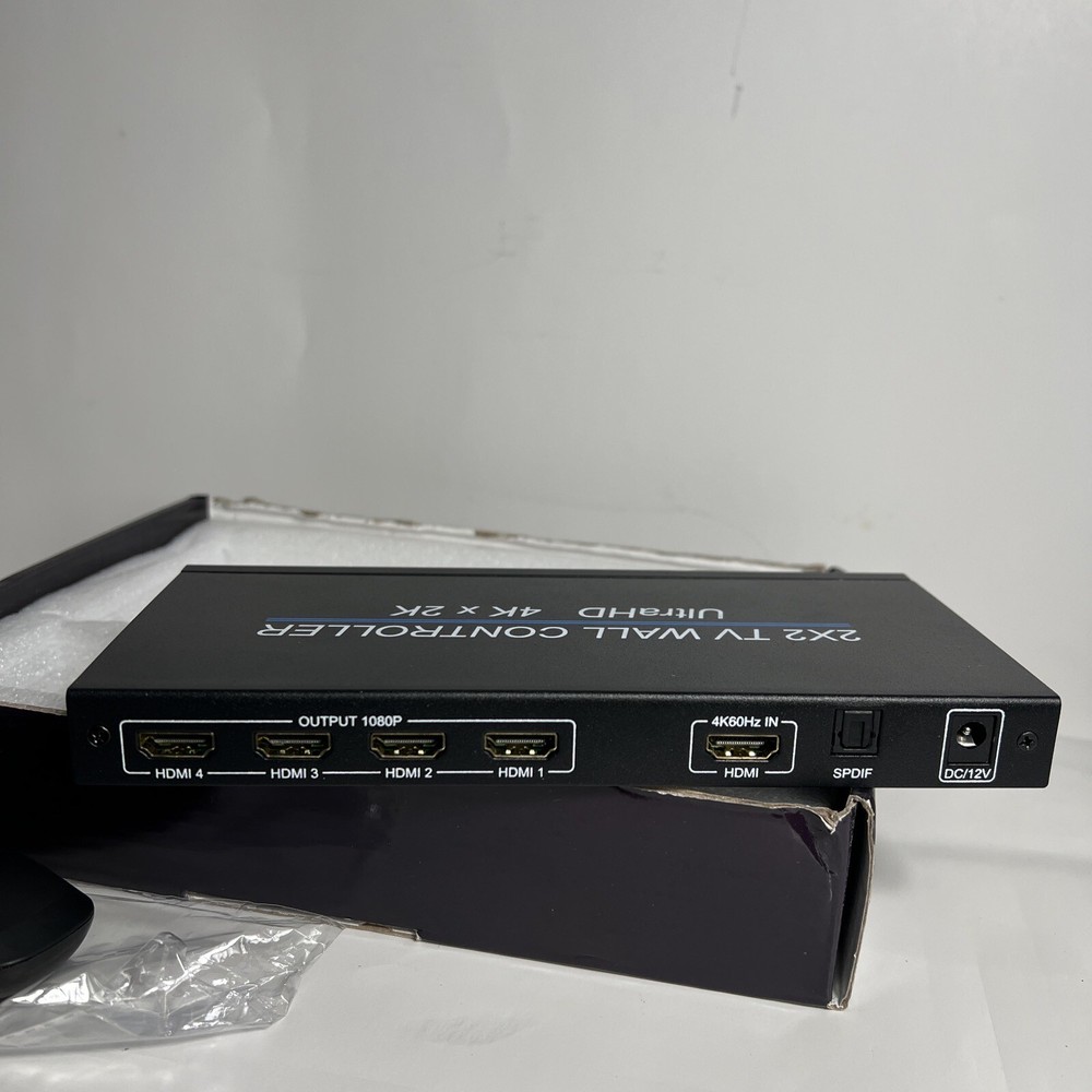 2x2 Video Wall Controller Splitter 4 Channel TV Video Processor HD 4K x 2K READ