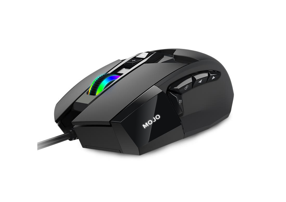 MOJO Pro Performance Silent Gaming Mouse - Wired Customizable Gaming Mouse