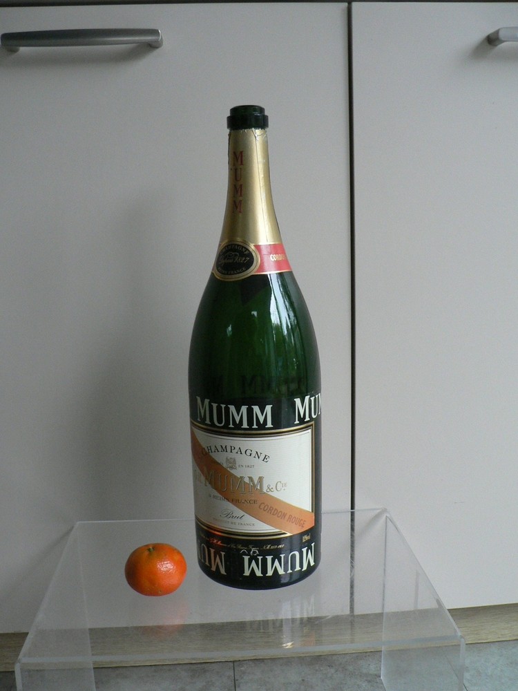 Mumm Champagne Bottle Empty Jeroboam Large