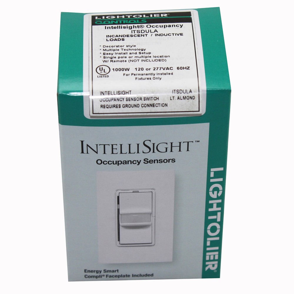 LIGHTOLIER INTELLISIGHT OCCUPANCY SENSOR ITSDULA INCANDESCENT/ INDUCTIVE LOADS;