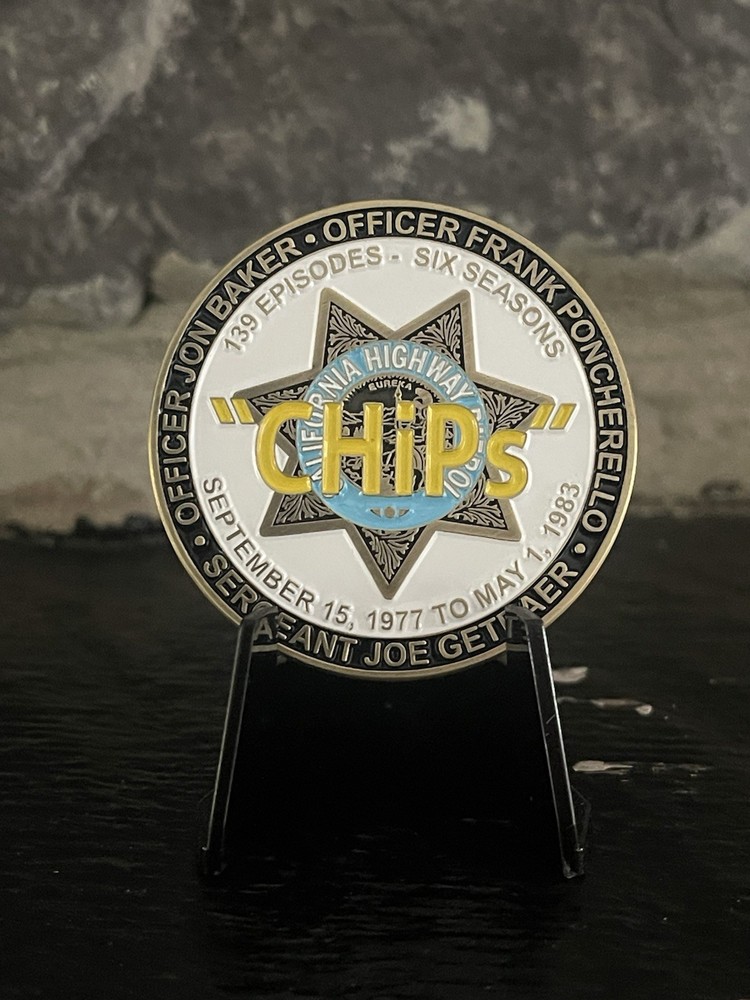 Tv Series CHiPs.  Challenge Coin Set .. CHP