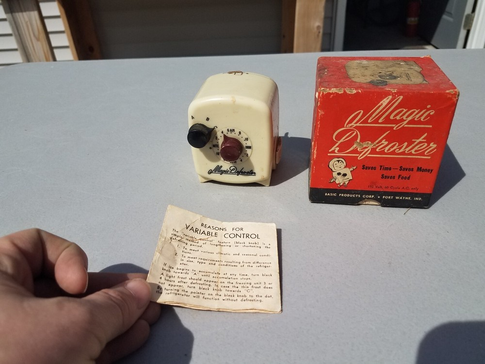 Vtg Magic Defroster Basic Products Co Freezer Refrigerator Defrost Retro Kitchen