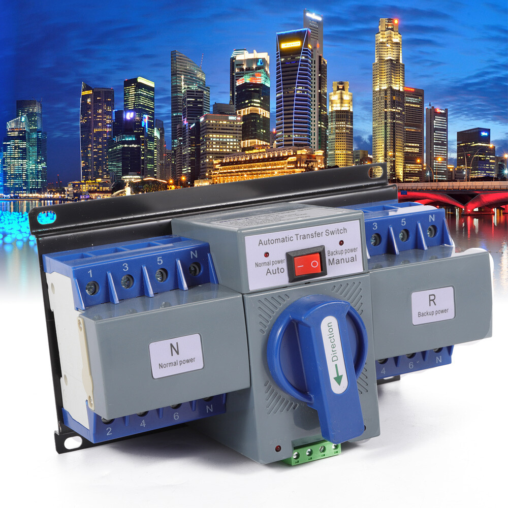 63A Dual Power Automatic Transfer Switch CB Level M6 Generator Transfer Switch