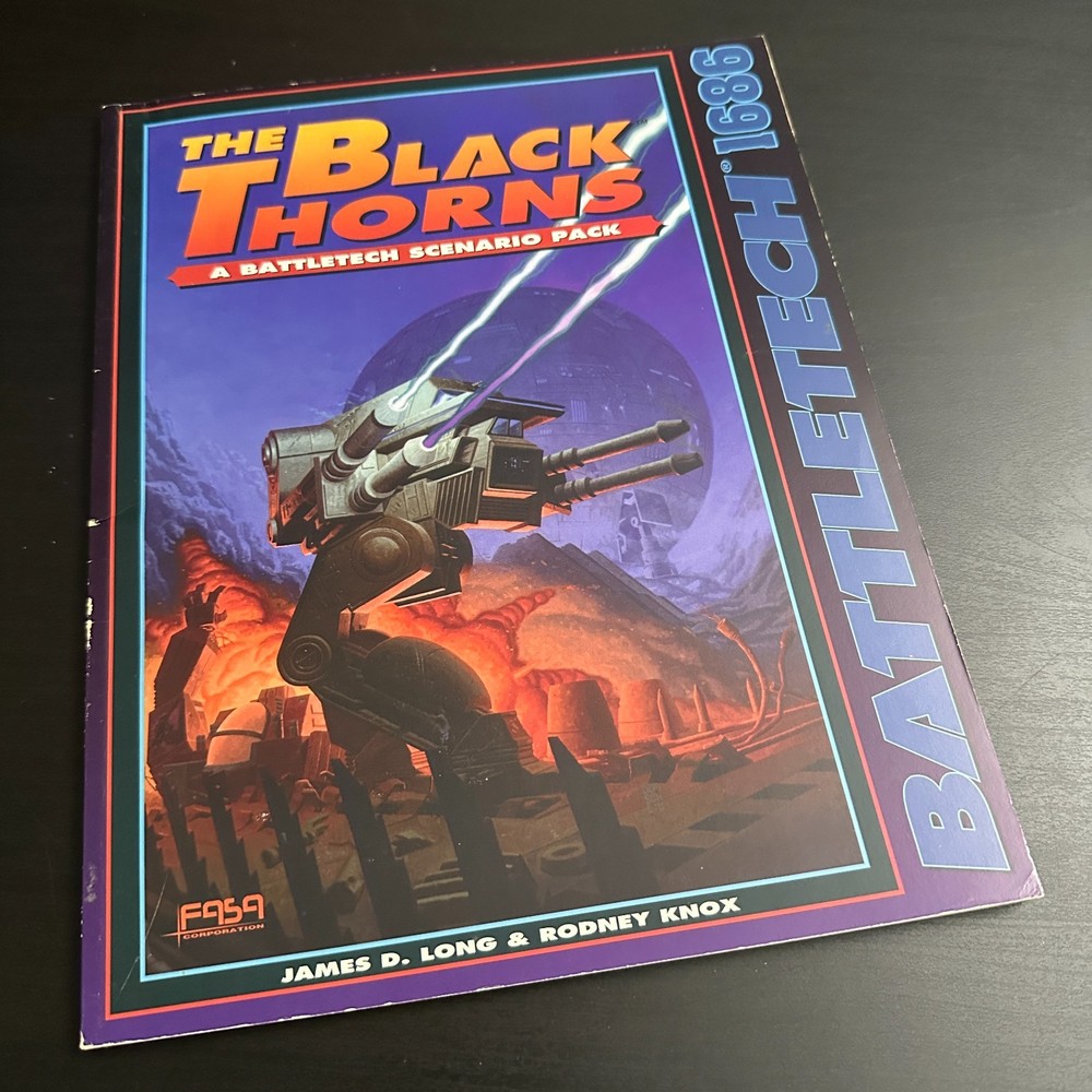 BattleTech 1686 The Black Thorns Scenario Pack OOP Sourcebook FASA 1994