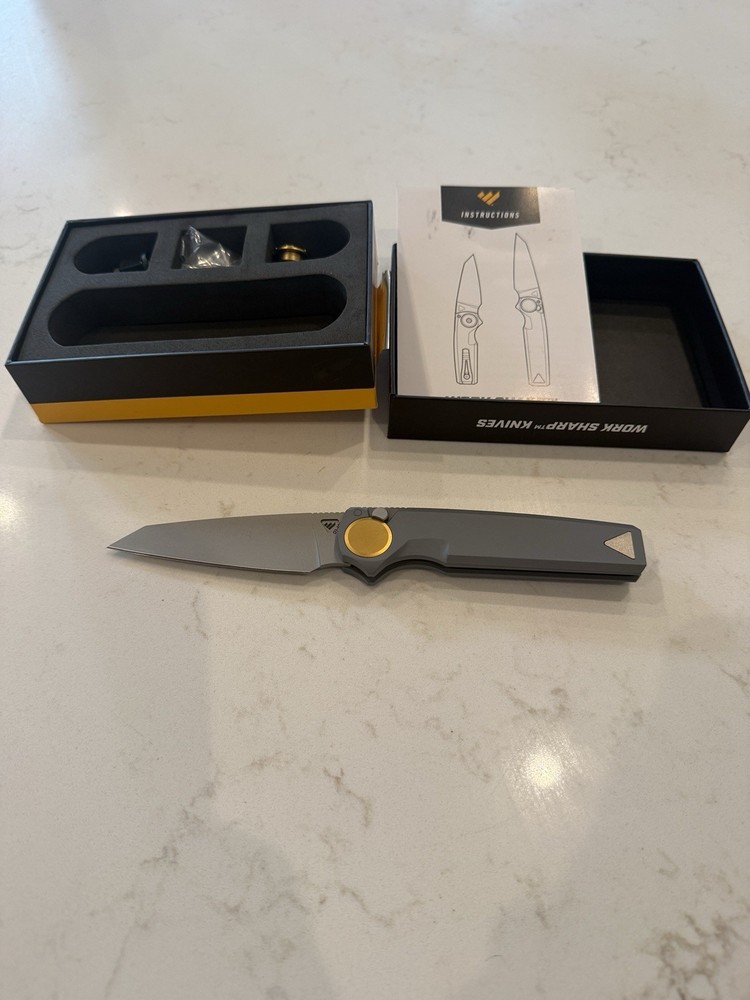 Work Sharp RMX, Gray Reverse Tanto Blade,Manual,  Ambidextrous