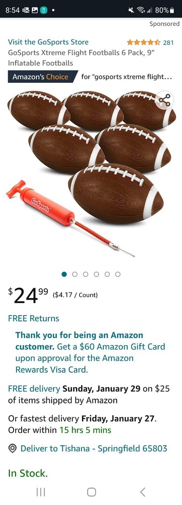 Xtreme Flight Footballs 5 Pack