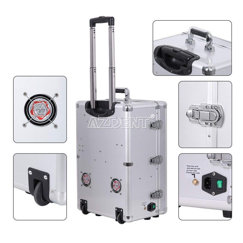 Dental Portable Mobile Delivery Unit System Air Compressor Curing Light Scaler
