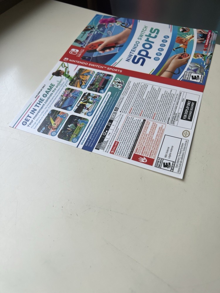 Nintendo Switch Sports Nintendo Switch For Display Only Case Artwork