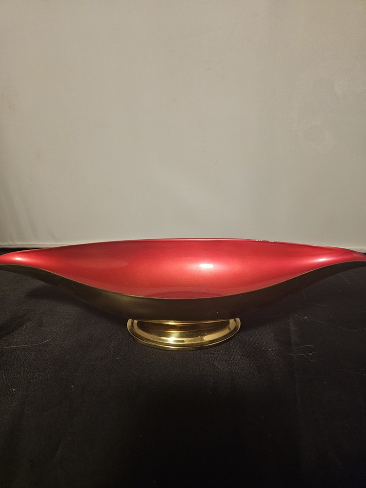 Vintage  Reed And Barton Red Enamel Bowl