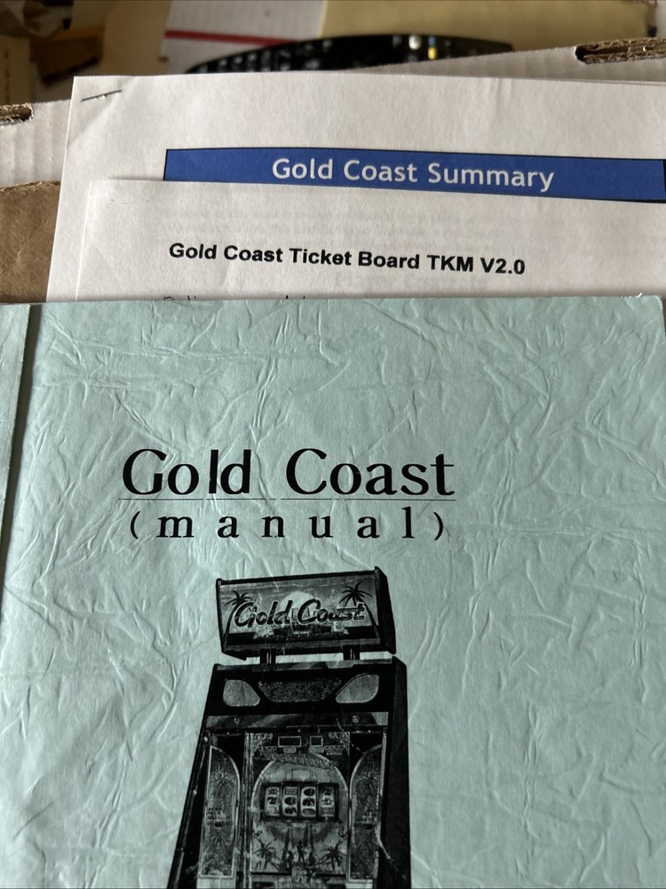 Gold Coast Pusher A.M. System Arcade Game Manual