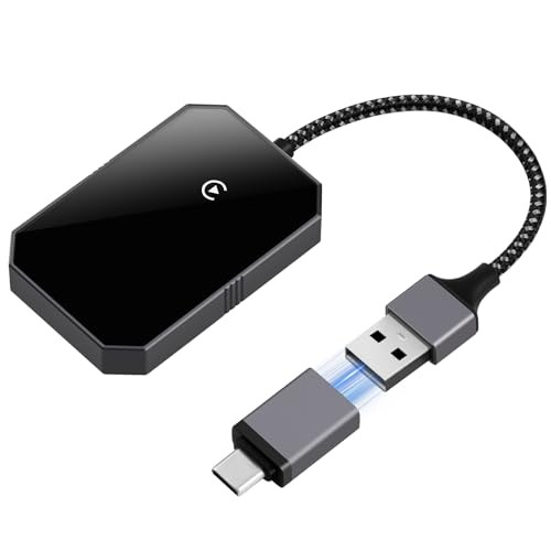 OSTICO Wireless CarPlay Adapter with Woven Cable USB - Transform Your USB