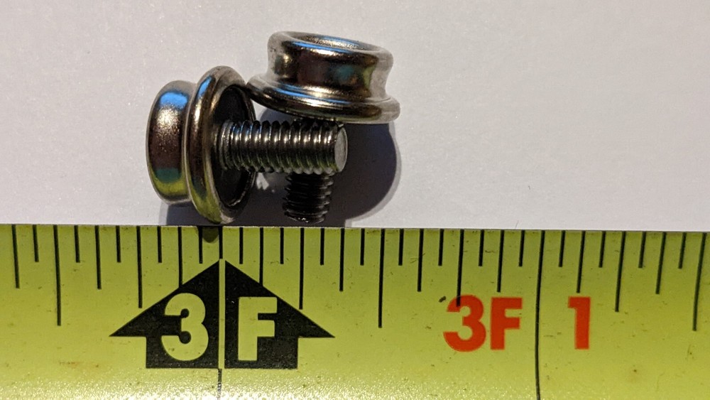 15- 3/8" SNAP STUD SS MACHINE 8-32 for CONVERTIBLE TOP, BOOT w/ Locking Nut