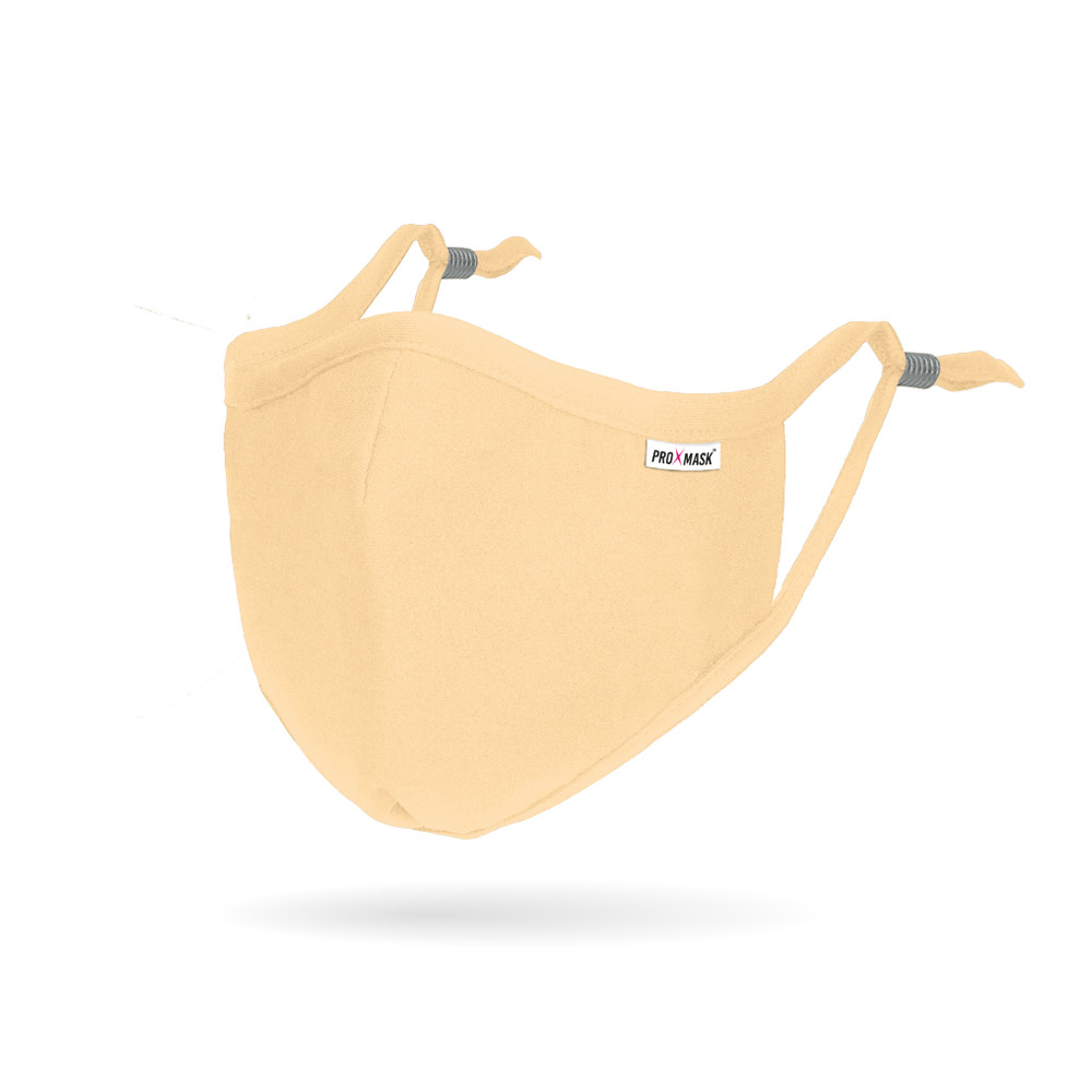 High Quality Reusable & Adjustable Beige Protective Face Mask Covering