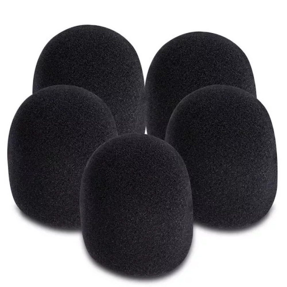 On-Stage Windscreen Pack - 5 Pack (Black)